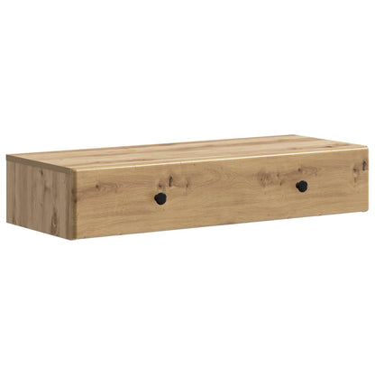 Wall-Mounted Side Table Artisan Oak 87.5 x 34.5 x 17 cm