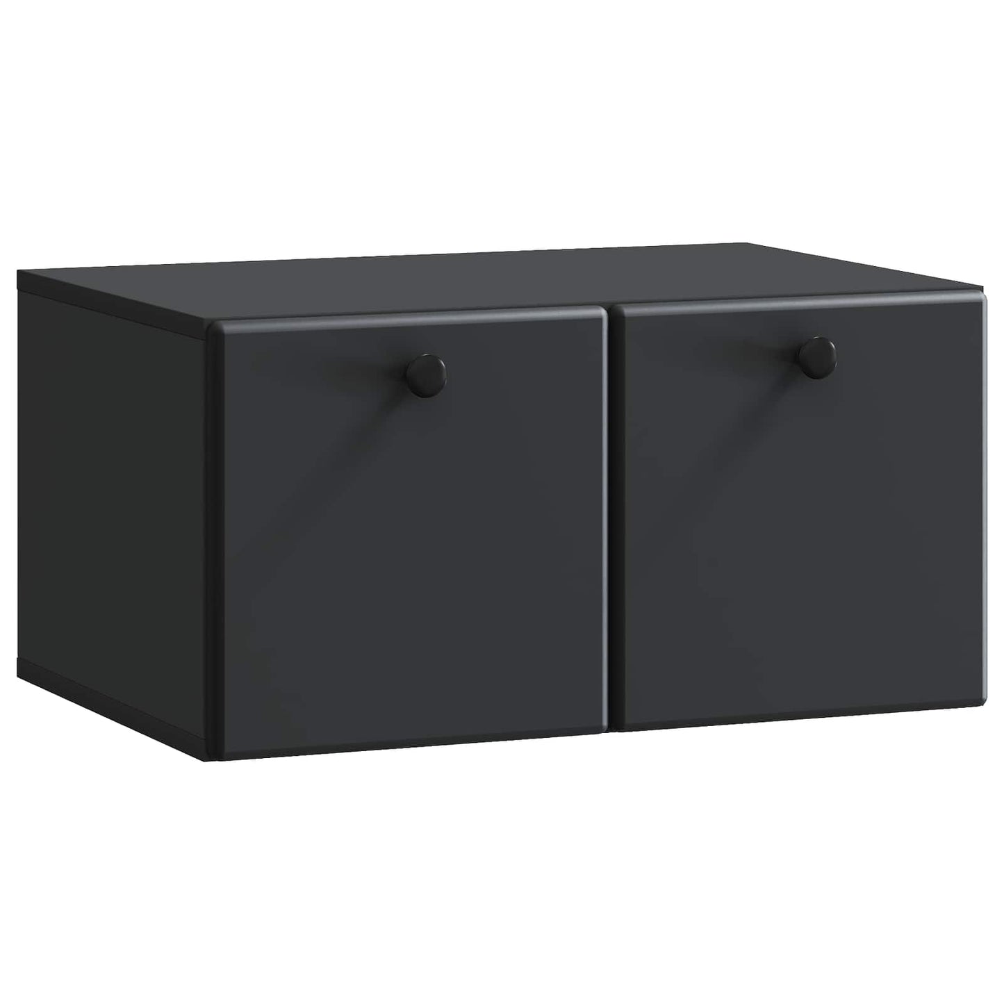 Wall-Mounted TV Cabinet 59.5 x 41 x 30 cm Black Engineered Wood