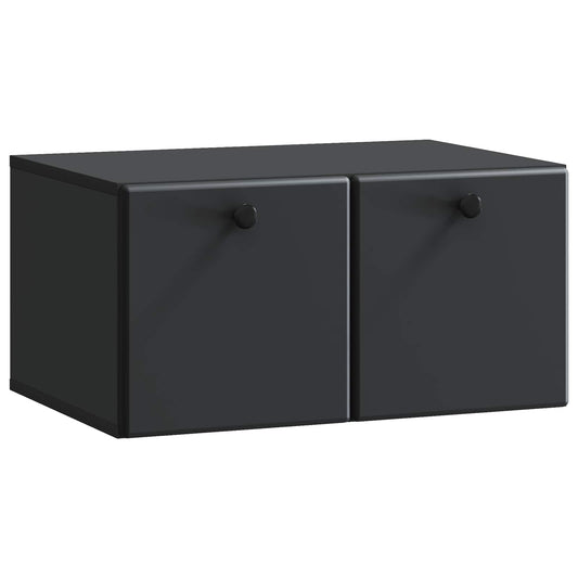 Wall-Mounted TV Cabinet 59.5 x 41 x 30 cm Black Engineered Wood
