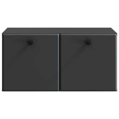 Wall-Mounted TV Cabinet 59.5 x 41 x 30 cm Black Engineered Wood