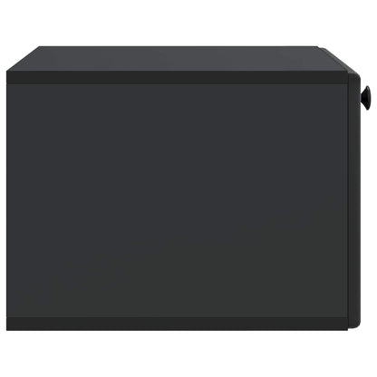Wall-Mounted TV Cabinet 59.5 x 41 x 30 cm Black Engineered Wood