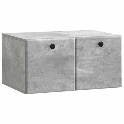 Wall-Mounted TV Cabinet 59.5 x 41 x 30 cm Concrete Grey
