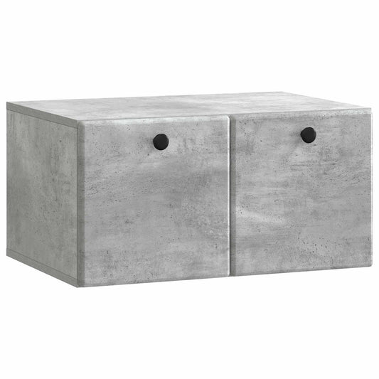 Wall-Mounted TV Cabinet 59.5 x 41 x 30 cm Concrete Grey