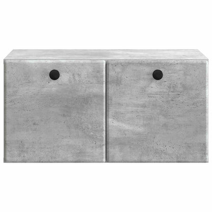 Wall-Mounted TV Cabinet 59.5 x 41 x 30 cm Concrete Grey