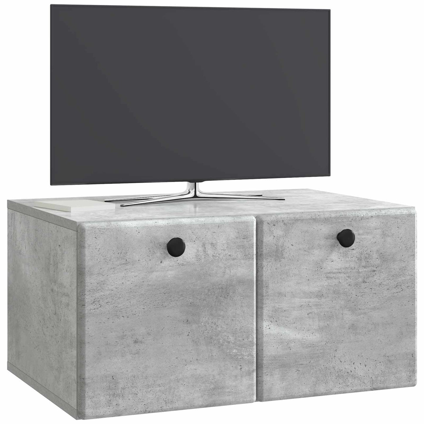 Wall-Mounted TV Cabinet 59.5 x 41 x 30 cm Concrete Grey