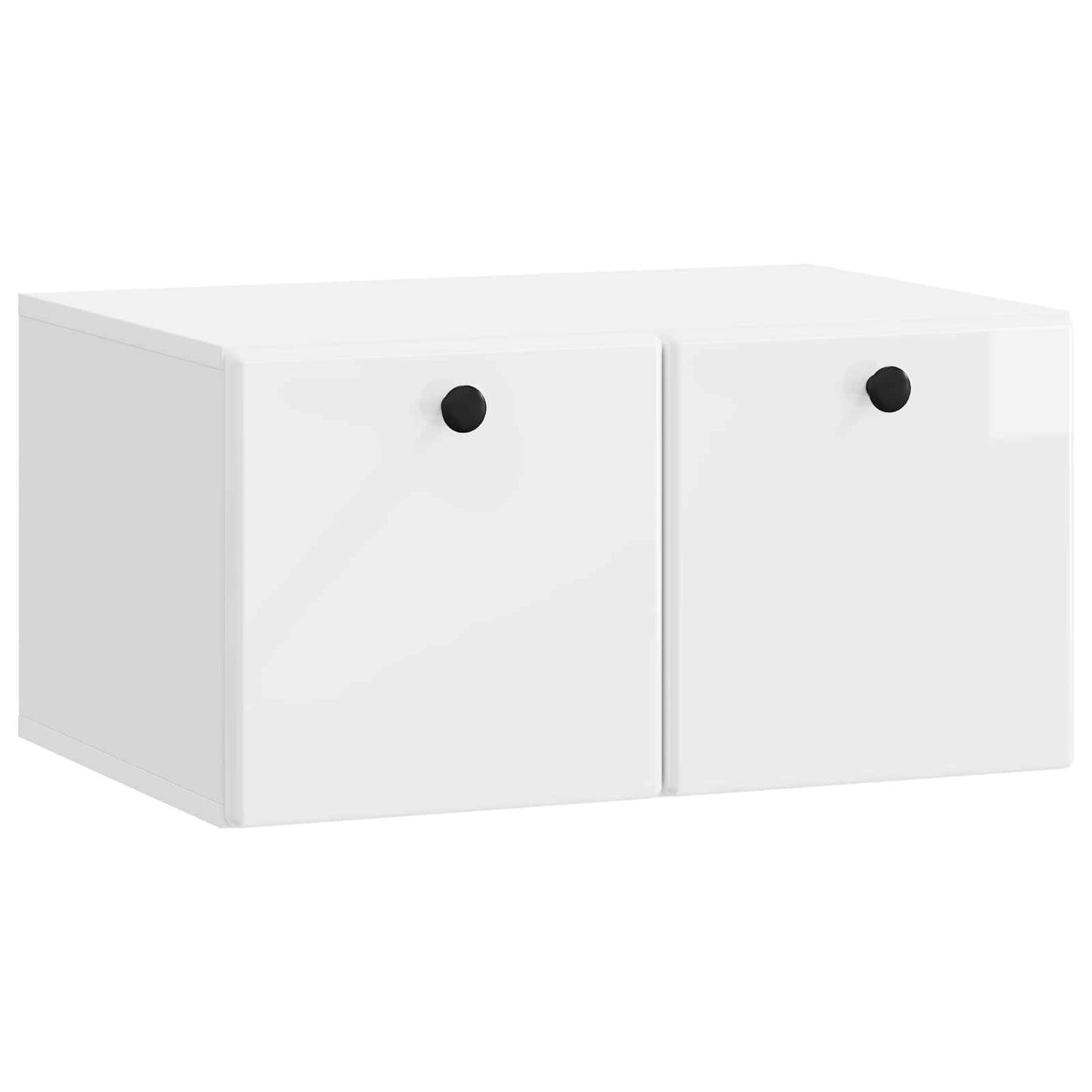 Wall-Mounted TV Cabinet 59.5 x 41 x 30 cm High Gloss White