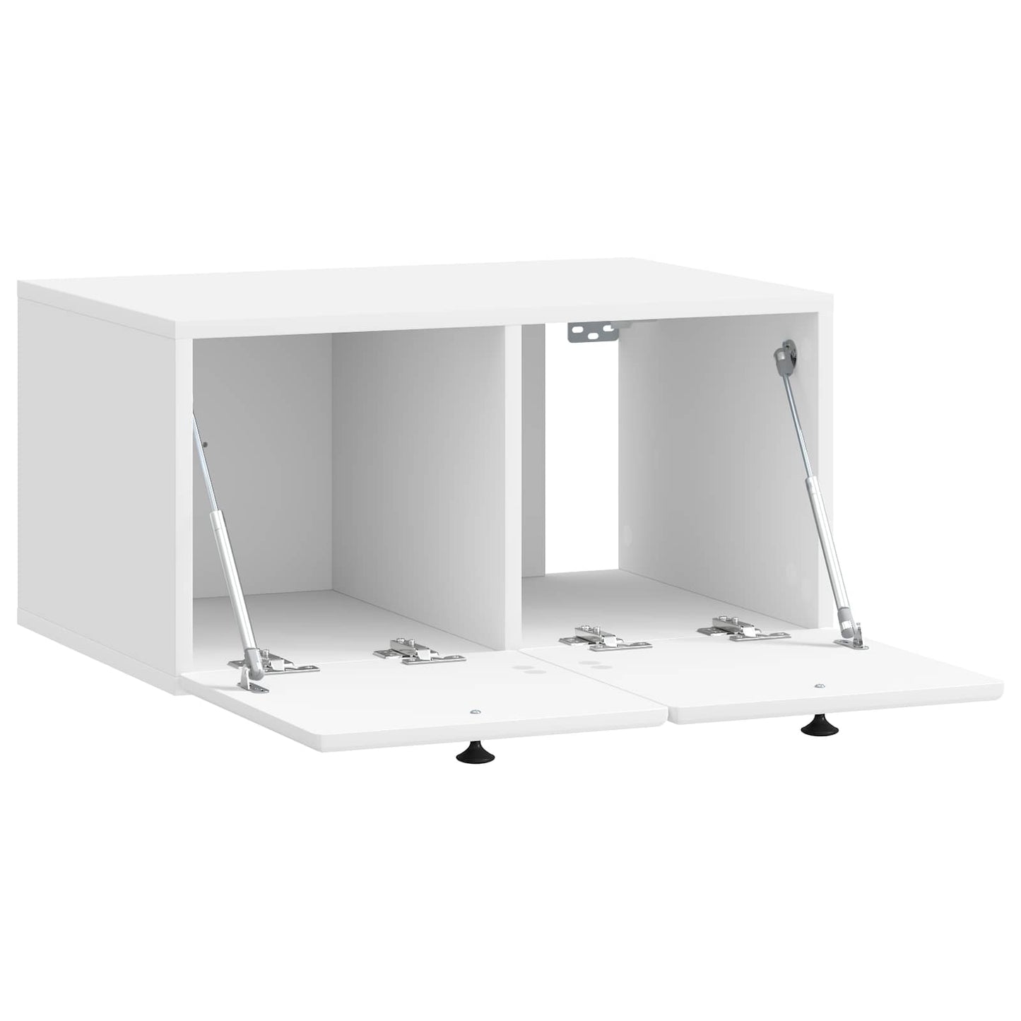 Wall-Mounted TV Cabinet 59.5 x 41 x 30 cm High Gloss White