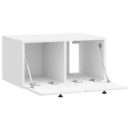 Wall-Mounted TV Cabinet 59.5 x 41 x 30 cm High Gloss White
