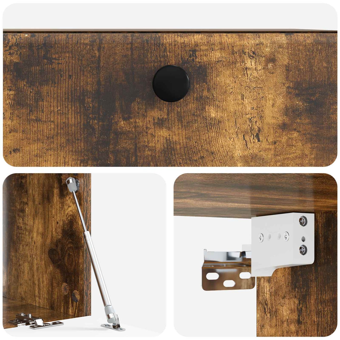 Wall-Mounted TV Cabinet 59.5 x 41 x 30 cm Smoked Oak