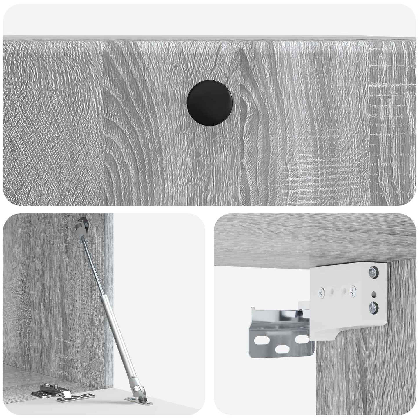 Wall-Mounted TV Cabinet 59.5 x 41 x 30 cm Grey Sonoma