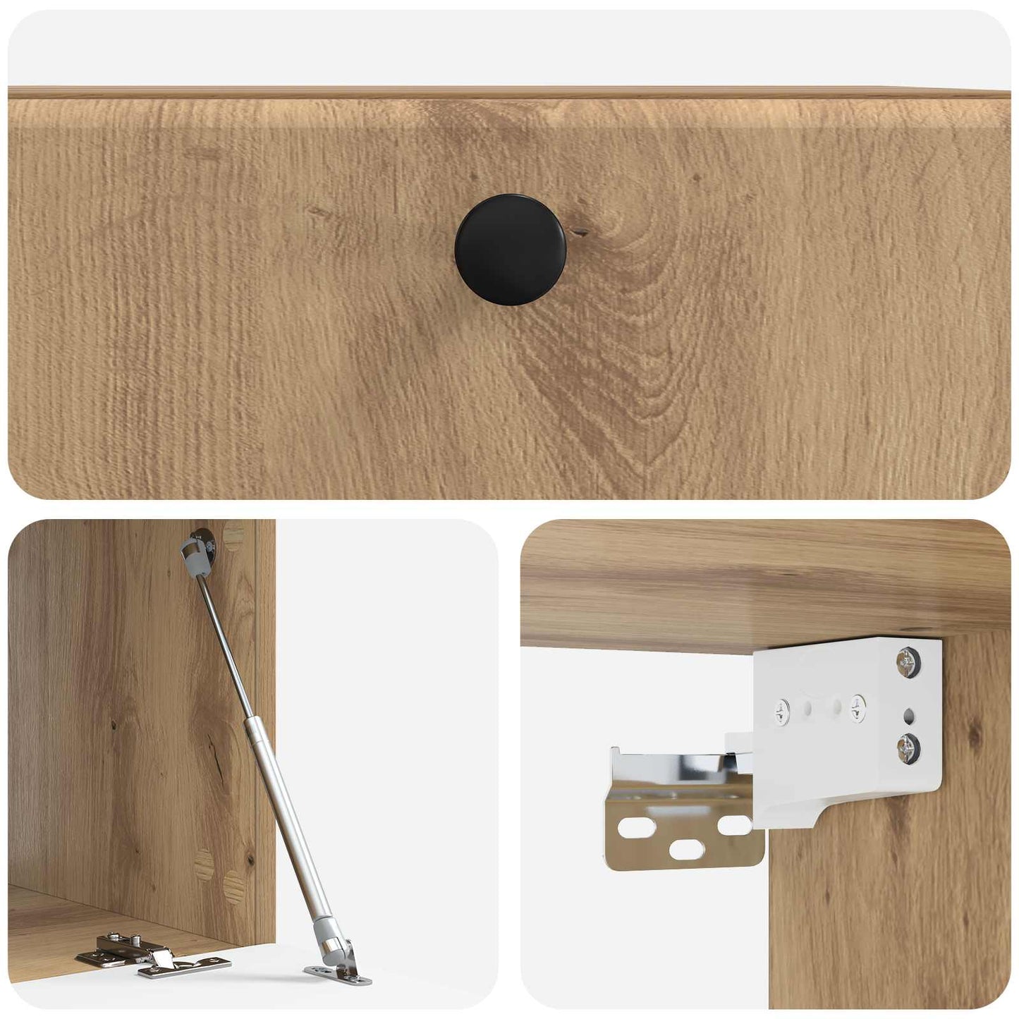 Wall-Mounted TV Cabinet 59.5 x 41 x 30 cm Artisan Oak