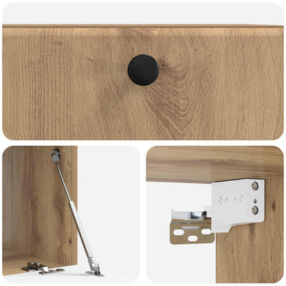 Wall-Mounted TV Cabinet 59.5 x 41 x 30 cm Artisan Oak