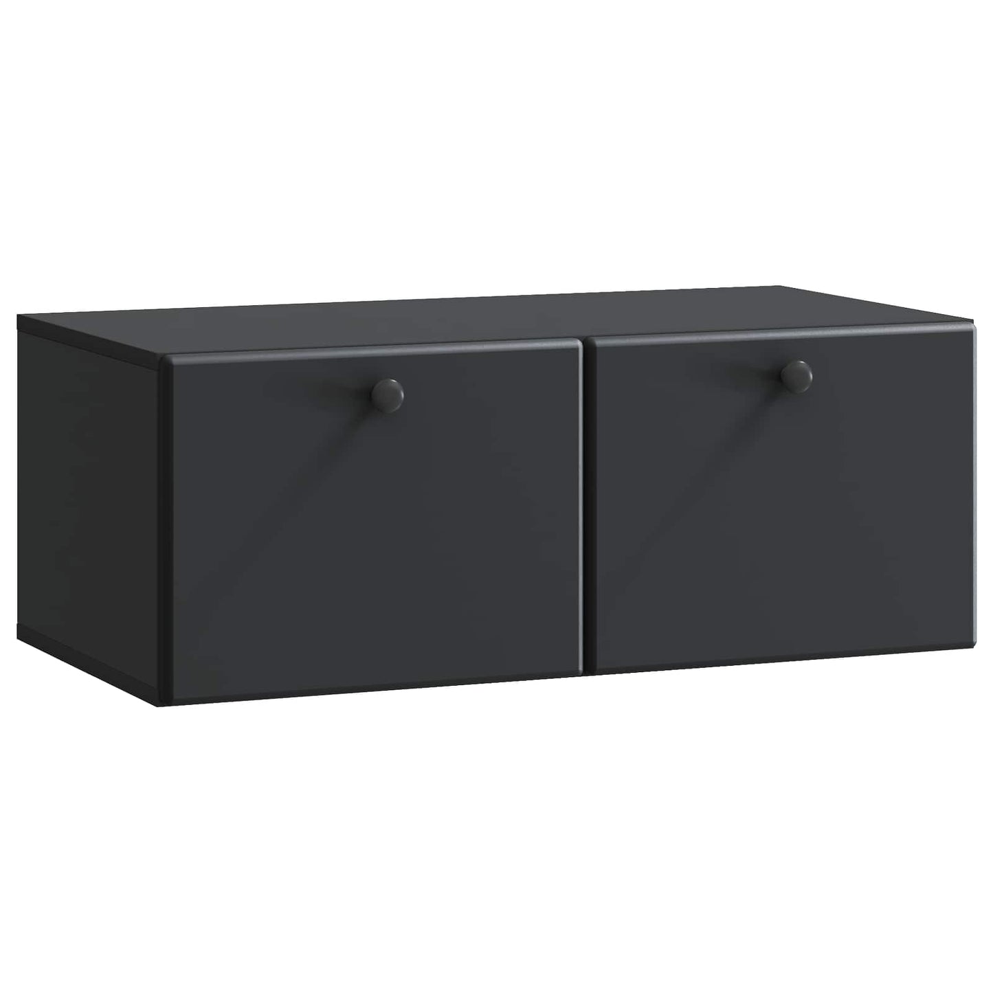 Wall-Mounted TV Cabinet 78.5 x 41 x 30 cm Black Engineered Wood