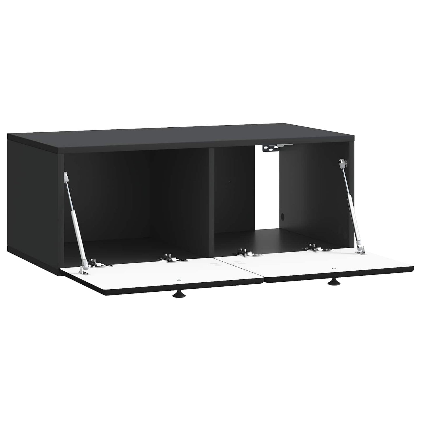 Wall-Mounted TV Cabinet 78.5 x 41 x 30 cm Black Engineered Wood