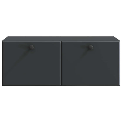 Wall-Mounted TV Cabinet 78.5 x 41 x 30 cm Black Engineered Wood