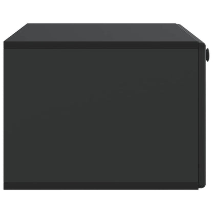 Wall-Mounted TV Cabinet 78.5 x 41 x 30 cm Black Engineered Wood