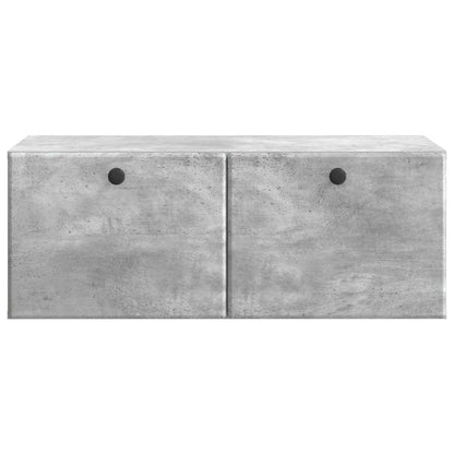 Wall-Mounted TV Cabinet 78.5 x 41 x 30 cm Concrete Grey