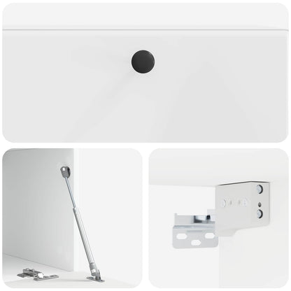 Wall-Mounted TV Cabinet 78.5 x 41 x 30 cm High Gloss White