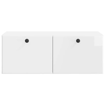 Wall-Mounted TV Cabinet 78.5 x 41 x 30 cm High Gloss White