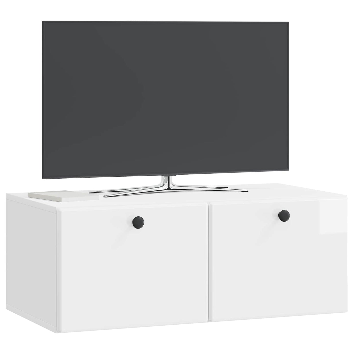 Wall-Mounted TV Cabinet 78.5 x 41 x 30 cm High Gloss White