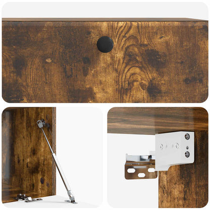 Wall-Mounted TV Cabinet 78.5 x 41 x 30 cm Smoked Oak
