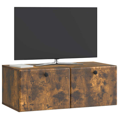 Wall-Mounted TV Cabinet 78.5 x 41 x 30 cm Smoked Oak