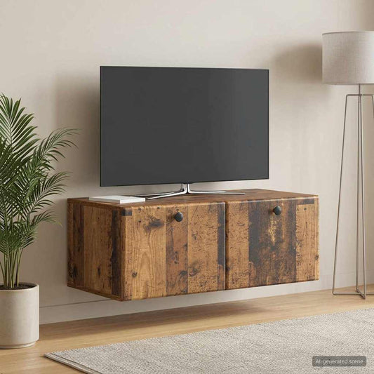 Wall-Mounted TV Cabinet 78.5 x 41 x 30 cm Old Wood