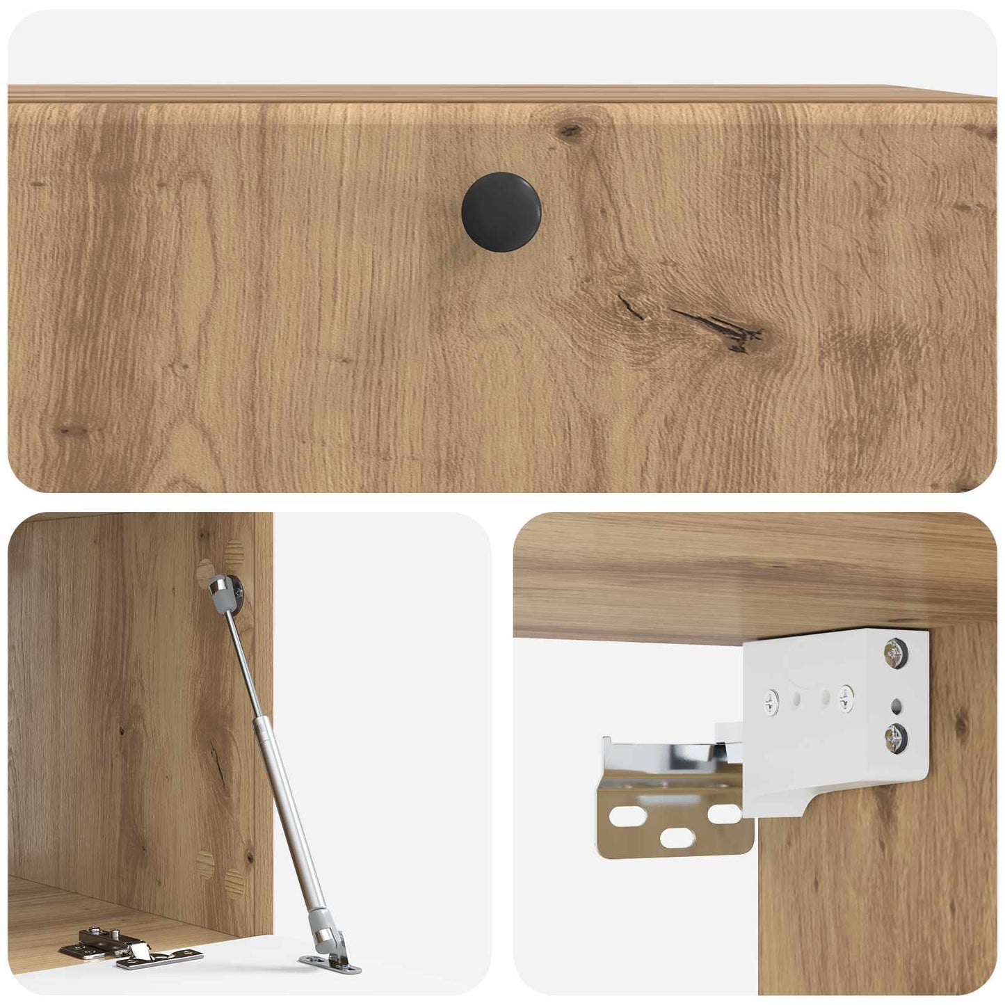 Wall-Mounted TV Cabinet 78.5 x 41 x 30 cm Artisan Oak