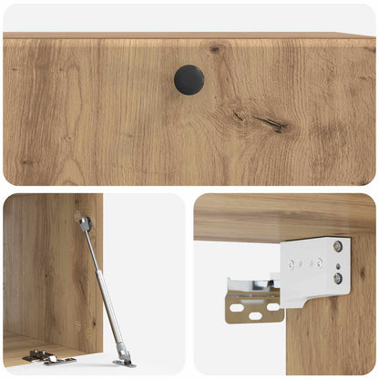 Wall-Mounted TV Cabinet 78.5 x 41 x 30 cm Artisan Oak
