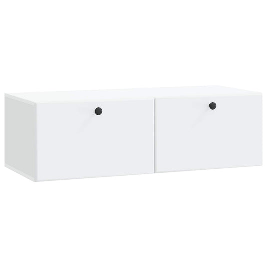 Wall-Mounted TV Cabinet 98 x 41 x 30 cm White Engineered Wood