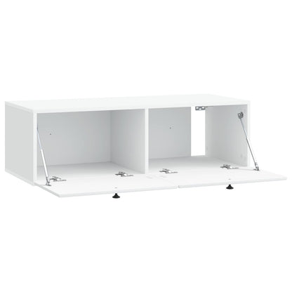 Wall-Mounted TV Cabinet 98 x 41 x 30 cm White Engineered Wood