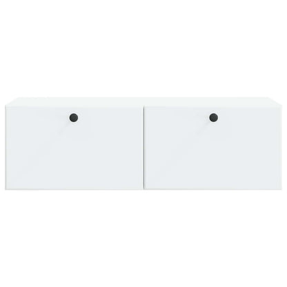 Wall-Mounted TV Cabinet 98 x 41 x 30 cm White Engineered Wood