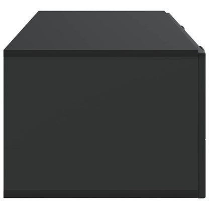 Wall-Mounted TV Cabinet 98 x 41 x 30 cm Black Engineered Wood