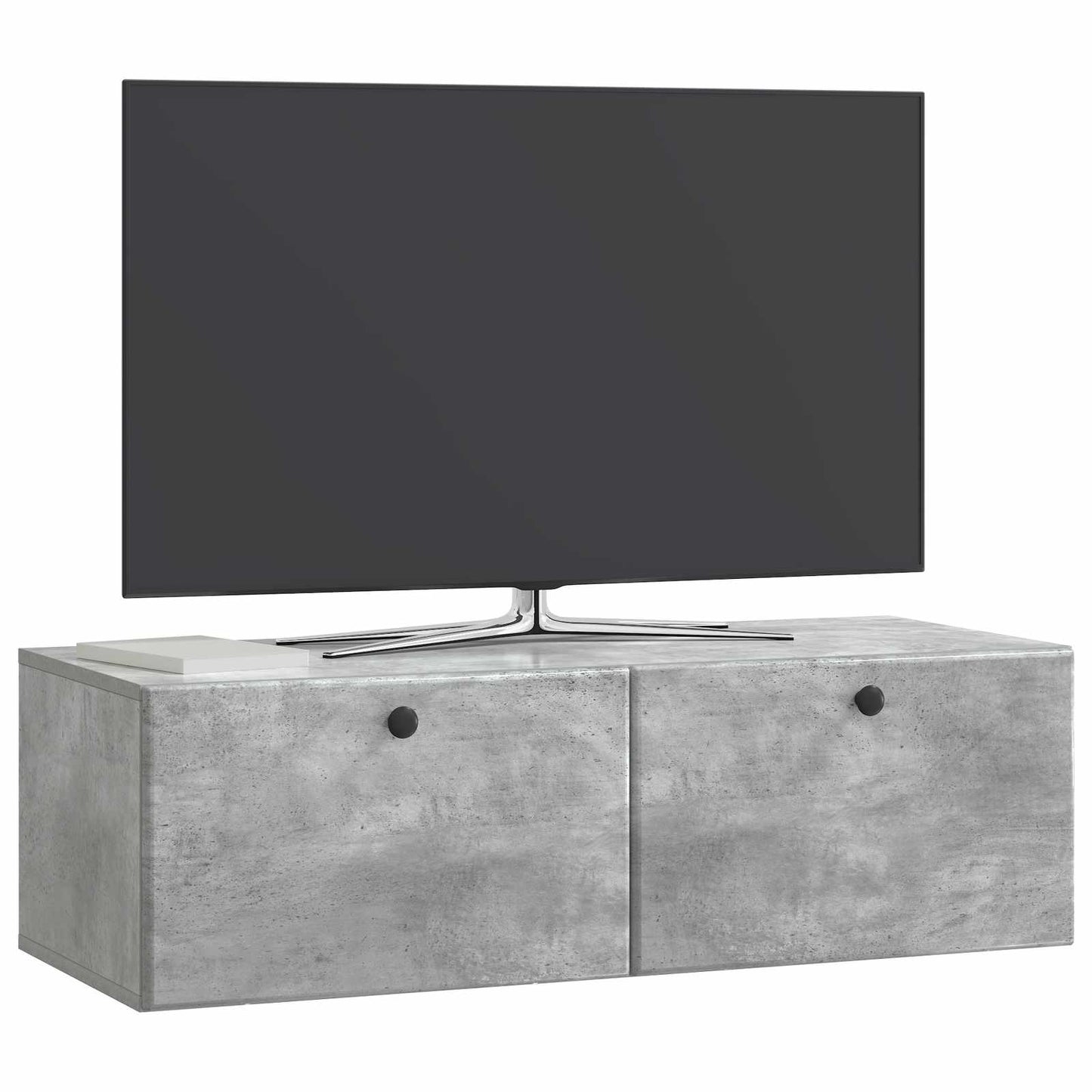 Wall-Mounted TV Cabinet 98 x 41 x 30 cm Concrete Grey