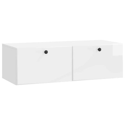 Wall-Mounted TV Cabinet 98 x 41 x 30 cm High Gloss White