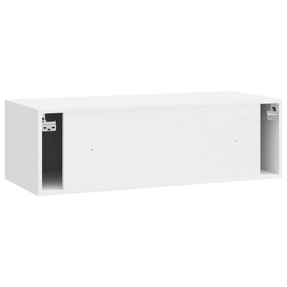Wall-Mounted TV Cabinet 98 x 41 x 30 cm High Gloss White
