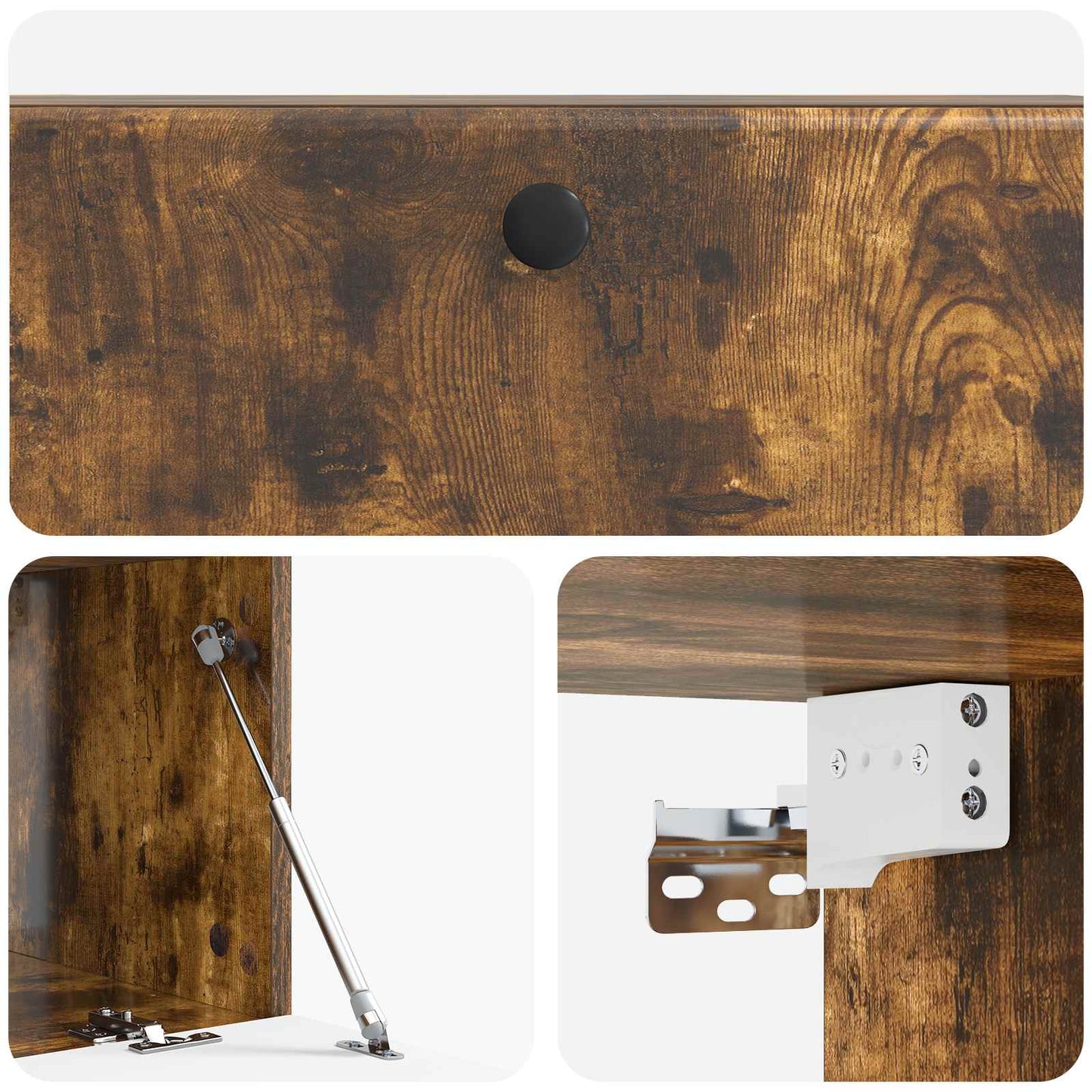 Wall-Mounted TV Cabinet 98 x 41 x 30 cm Smoked Oak