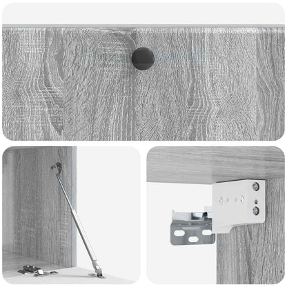 Wall-Mounted TV Cabinet 98 x 41 x 30 cm Grey Sonoma
