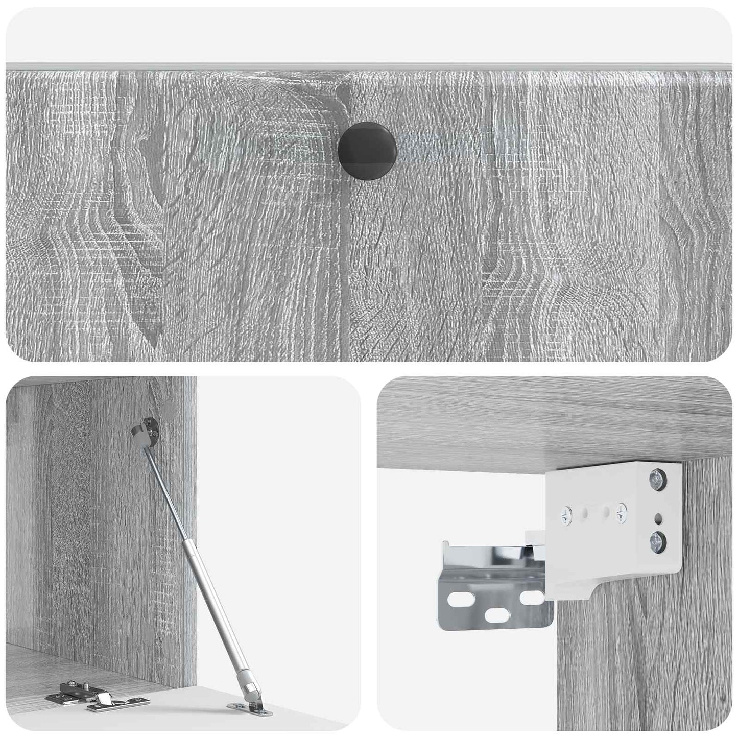 Wall-Mounted TV Cabinet 98 x 41 x 30 cm Grey Sonoma