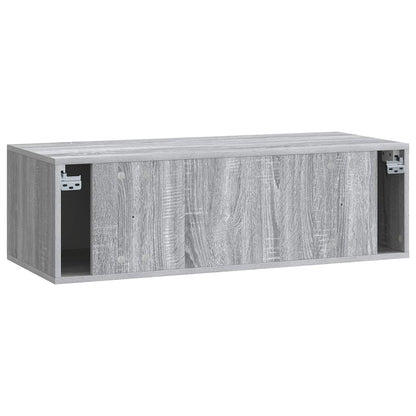 Wall-Mounted TV Cabinet 98 x 41 x 30 cm Grey Sonoma