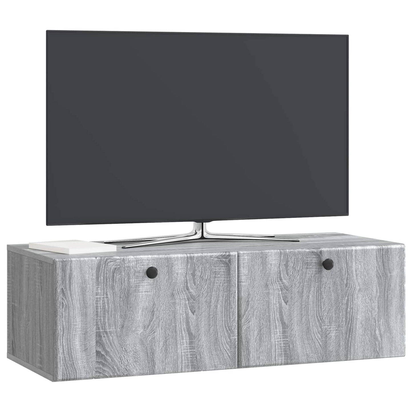Wall-Mounted TV Cabinet 98 x 41 x 30 cm Grey Sonoma
