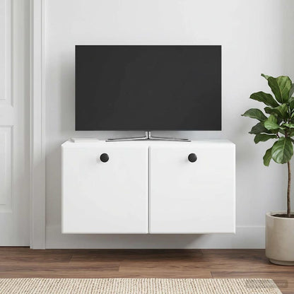 Wall-Mounted TV Cabinet 59.5 x 31 x 30 cm White Engineered Wood