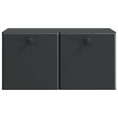 Wall-Mounted TV Cabinet 59.5 x 31 x 30 cm Black Engineered Wood