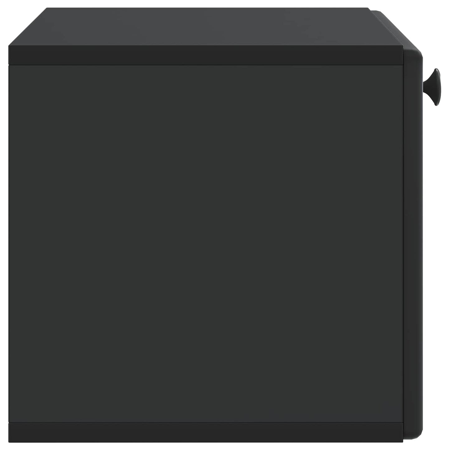 Wall-Mounted TV Cabinet 59.5 x 31 x 30 cm Black Engineered Wood