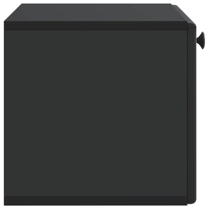 Wall-Mounted TV Cabinet 59.5 x 31 x 30 cm Black Engineered Wood