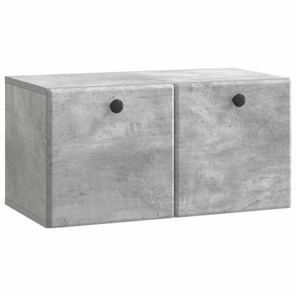 Wall-Mounted TV Cabinet 59.5 x 31 x 30 cm Concrete Grey