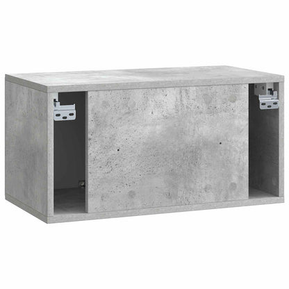 Wall-Mounted TV Cabinet 59.5 x 31 x 30 cm Concrete Grey