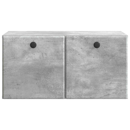 Wall-Mounted TV Cabinet 59.5 x 31 x 30 cm Concrete Grey
