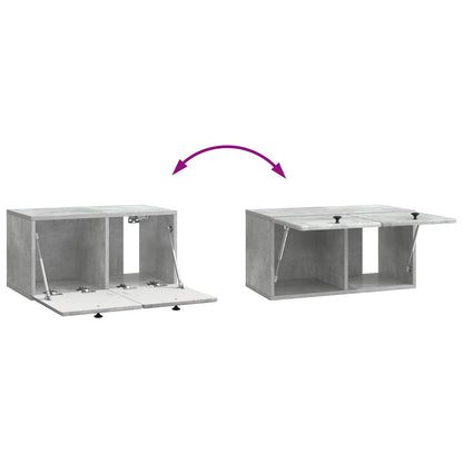Wall-Mounted TV Cabinet 59.5 x 31 x 30 cm Concrete Grey