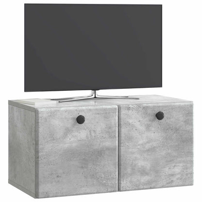 Wall-Mounted TV Cabinet 59.5 x 31 x 30 cm Concrete Grey